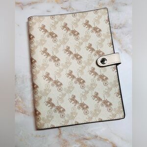 COACH NOTEBOOK with Horse and Carriage Print